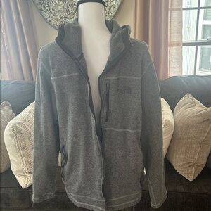 Men’s The North Face Gray Fleece Jacket size XL